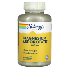Thực phẩm chức năng Solaray Magnesium Asporotate 200 mg 180 VegCaps 076280132236