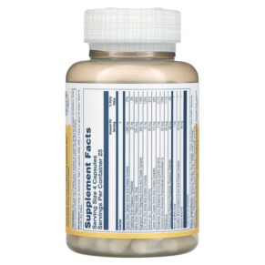 Thành phần vi chất của Solaray Mega Multi Mineral Iron Free 100 Capsules 076280045130