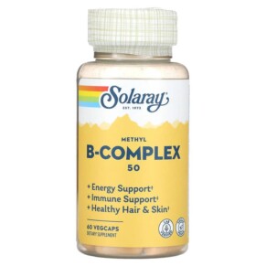 Thực phẩm chức năng Solaray Methyl B-Complex 50 60 VegCaps 076280599121