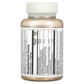 Thành phần vi chất của Solaray MSM with Turmeric Boswellia & Devil's Claw 750 mg 90 VegCaps 076280008623