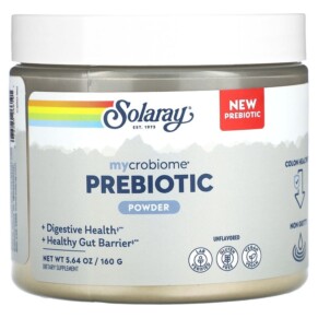 Thực phẩm chức năng Solaray Mycrobiome Prebiotic Powder Unflavored 5.64 oz (160 g) 076280266191