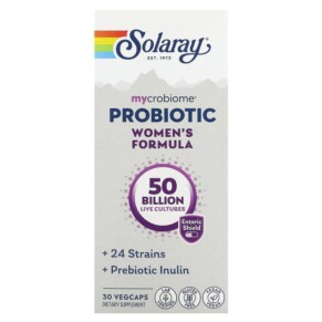 Thực phẩm chức năng Solaray Mycrobiome Probiotic Women's Formula 50 Billion 30 Enteric VegCaps 076280737202