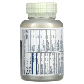 Thành phần vi chất của Solaray Once Daily Adult 50+ Multivitamin 90 VegCaps 076280986792