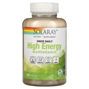 Thực phẩm chức năng Solaray Once Daily High Energy Multivitamin Timed Release 120 VegCaps 076280109016