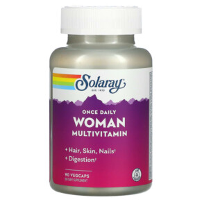 Thực phẩm chức năng Solaray Once Daily Woman Multivitamin 90 VegCaps 076280518122
