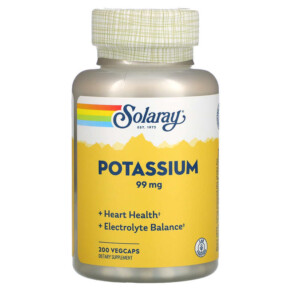 Thực phẩm chức năng Solaray Potassium 99 mg 200 VegCaps 076280046717