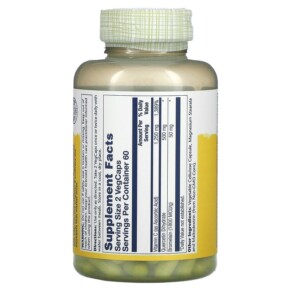 Thành phần vi chất của Solaray Quercetin Bromelain & Vitamin C 120 VegCaps 076280044676