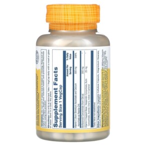 Thành phần vi chất của Solaray Reacta-C 500 mg 120 VegCaps 076280610741