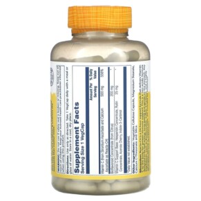 Thành phần vi chất của Solaray Reacta-C 500 mg 180 VegCaps 076280166262