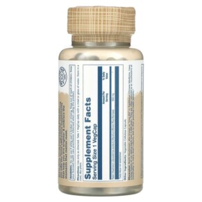 Thành phần vi chất của Solaray Reishi Mushrooms 600 mg 100 VegCaps 076280015058