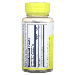 Thành phần vi chất của Solaray Saw Palmetto Berry 555 mg 100 VegCaps 076280195507