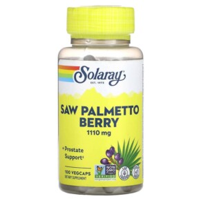 Thực phẩm chức năng Solaray Saw Palmetto Berry 555 mg 100 VegCaps 076280195507