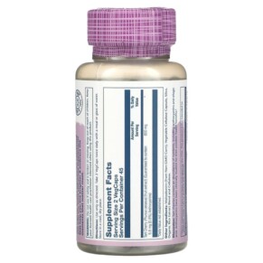 Thành phần vi chất của Solaray Tart Cherry 850 mg 90 VegCaps 076280033557