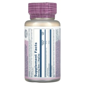 Thành phần vi chất của Solaray Tart Cherry Celery Seed 620 mg 60 VegCaps 076280174045