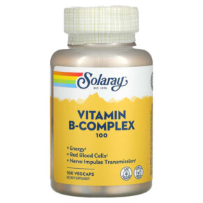 Thực phẩm chức năng Solaray Vitamin B-Complex 100 100 VegCaps 076280043013