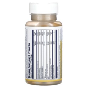 Thành phần vi chất của Solaray Vitamin B-Complex 50 mg 100 VegCaps 076280042719