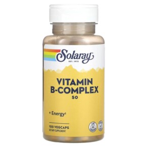 Thực phẩm chức năng Solaray Vitamin B-Complex 50 mg 100 VegCaps 076280042719