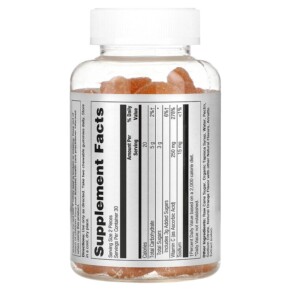 Thành phần vi chất của Solaray Vitamin C Gummies Natural Orange 125 mg 60 Gummies 076280834208