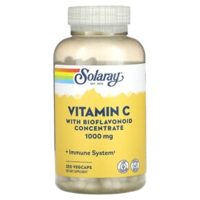 Thực phẩm chức năng Solaray Vitamin C with Bioflavonoid Concentrate 1.000 mg 250 VegCaps 076280044416