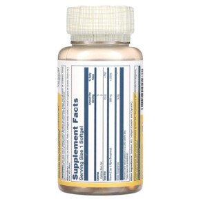 Thành phần vi chất của Solaray Vitamin E 268 mg 100 Softgels 076280041637