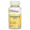 Thực phẩm chức năng Solaray Vitamin K 100 mcg 100 Tablets 076280042122