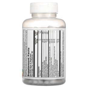 Thành phần vi chất của Solaray Yeast-Cleanse 180 VegCaps 076280081381
