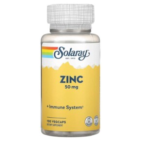 Thực phẩm chức năng Solaray Zinc 50 mg 100 VegCaps 076280047103