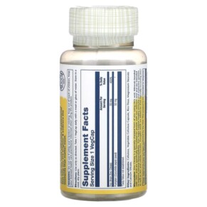 Thành phần vi chất của Solaray Zinc Citrate with Pumpkin Seed 50 mg 60 VegCaps 076280471021