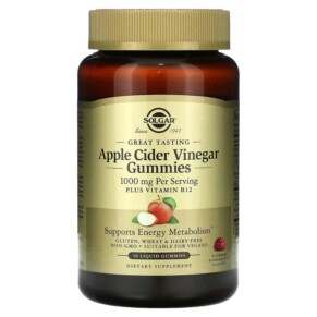 Thực phẩm chức năng Solgar Apple Cider Vinegar Gummies Raspberry Pomegranate 500 mg 50 Liquid Gummies 033984007109