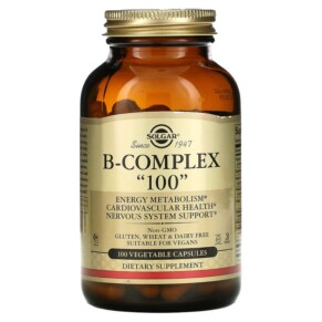 Thực phẩm chức năng Solgar B-Complex "100" 100 Vegetable Capsules 033984011502