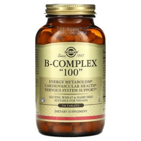 Thực phẩm chức năng Solgar B-Complex "100" 250 Tablets 033984011625