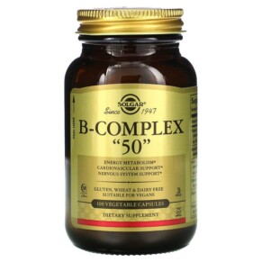 Thực phẩm chức năng Solgar B-Complex "50" 100 Vegetable Capsules 033984011212