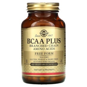 Thực phẩm chức năng Solgar BCAA Plus Free Form 100 Vegetable Capsules 033984001961