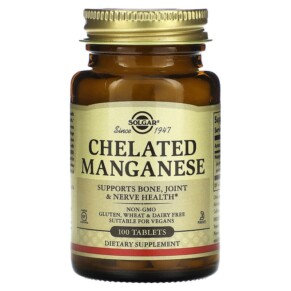 Thực phẩm chức năng Solgar Chelated Manganese 100 Tablets 033984007208