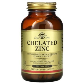 Thực phẩm chức năng Solgar Chelated Zinc 250 Tablets 033984008014