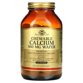 Thực phẩm chức năng Solgar Chewable Calcium 500 mg 120 Wafers 033984004108
