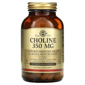 Thực phẩm chức năng Solgar Choline 350 mg 100 Vegetable Capsule 033984008304