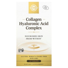 Thực phẩm chức năng Solgar Collagen Hyaluronic Acid Complex 30 Tablets 033984014176