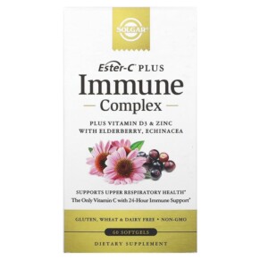 Thực phẩm chức năng Solgar Ester-C Plus Immune Complex 60 Softgels 033984006836