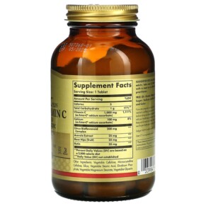 Thành phần vi chất của Solgar Ester-C Plus Vitamin C 1.000 mg 90 Tablets 033984591967