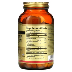 Thành phần vi chất của Solgar Extra Strength Glucosamine Chondroitin Complex 150 Tablets 033984012882