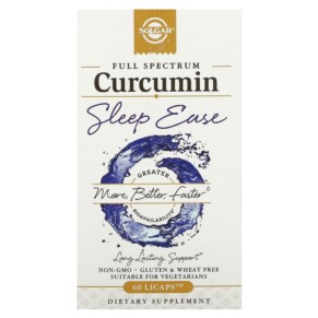 Thực phẩm chức năng Solgar Full Spectrum Curcumin Sleep Ease 60 Licaps 033984005525