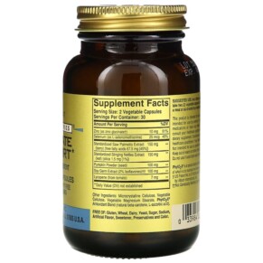 Thành phần vi chất của Solgar Gold Specifics Prostate Support 60 Vegetable Capsules 033984022959