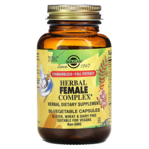 Thực phẩm chức năng Solgar Herbal Female Complex 50 Vegetable Capsules 033984041639