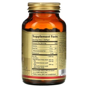 Solgar Kosher Omega-3 with EPA & DHA 675 mg 50 Softgels 3 Thành phần vi chất của Solgar Kosher Omega-3 with EPA & DHA 675 mg 50 Softgels 033984005396