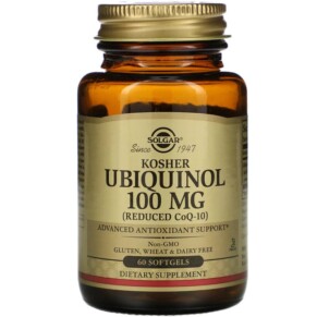 Thực phẩm chức năng Solgar Kosher Ubiquinol 100 mg 60 Softgels 033984005389
