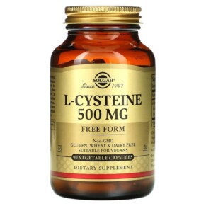 Thực phẩm chức năng Solgar L-Cysteine 500 mg 90 Vegetable Capsules 033984009622