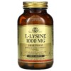 Thực phẩm chức năng Solgar L-Lysine Free Form 1.000 mg 100 Tablets 033984017016