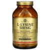 Thực phẩm chức năng Solgar L-Lysine Free Form 500 mg 250 Vegetable Capsules 033984016828