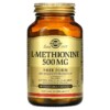 Thực phẩm chức năng Solgar L-Methionine 500 mg 90 Vegetable Capsules 033984017542